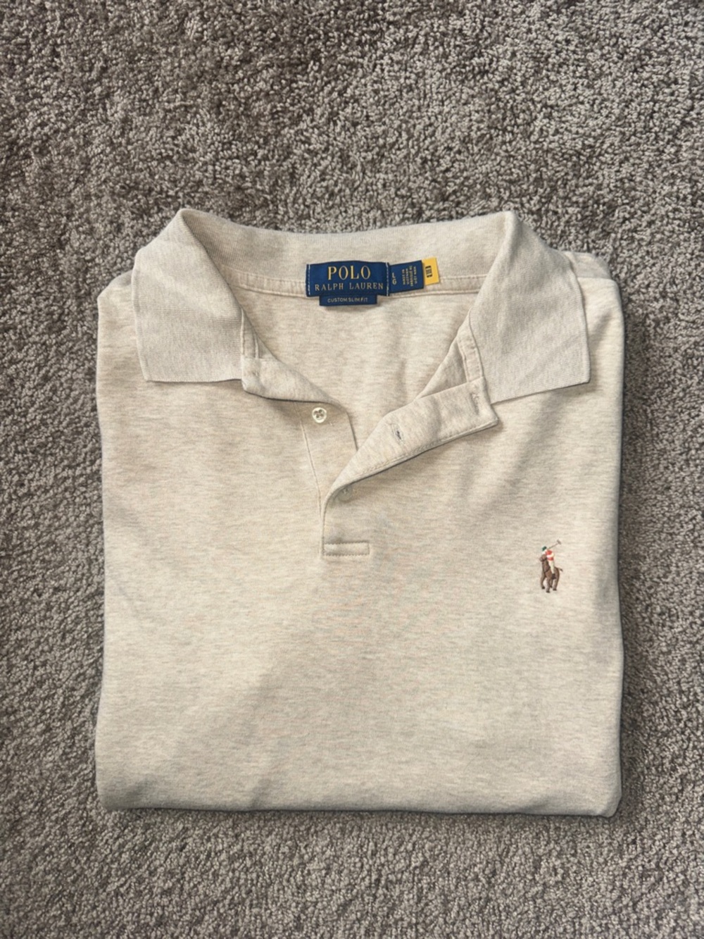 Ralph Lauren Polo custom slim fit polo shirt large